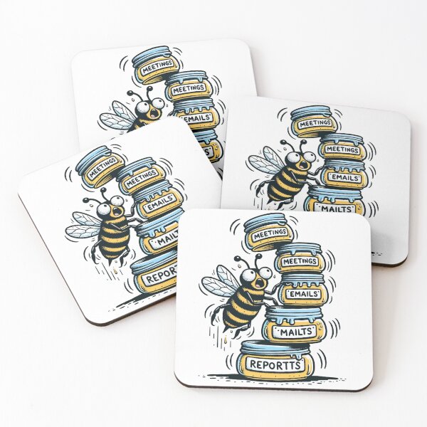 Item preview, Busy Bee Design - Captivating Artwork for Nature Enthusiasts designed and sold by The-Library.
