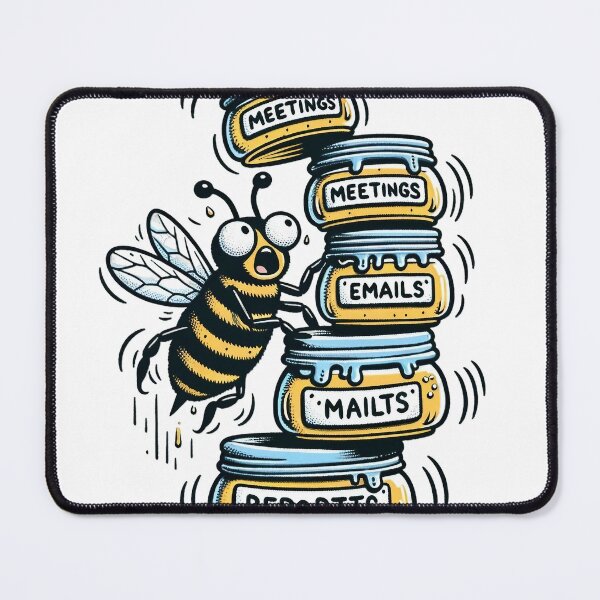 Item preview, Busy Bee Design - Captivating Artwork for Nature Enthusiasts designed and sold by The-Library.