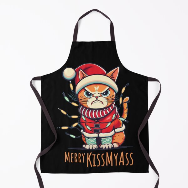 Item preview, Merry Kissmyass Funny Cat Christmas designed and sold by ArtFromBeyond.