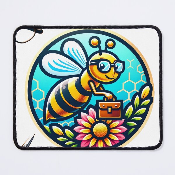 Item preview, Busy Bee Design - Captivating Artwork for Nature Enthusiasts designed and sold by The-Library.