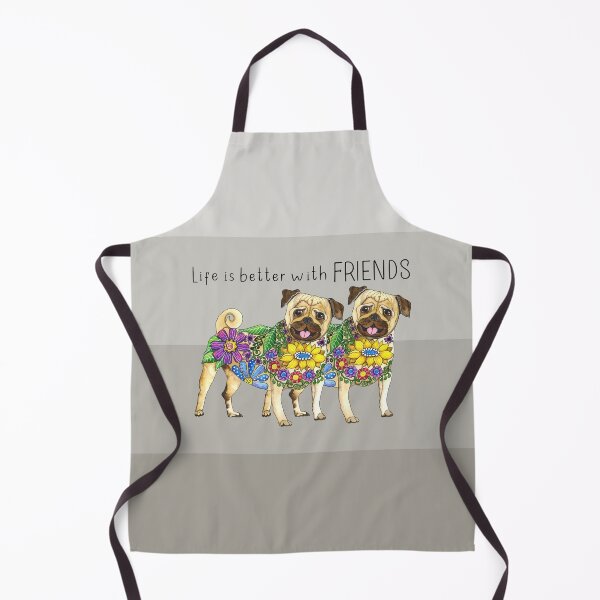 Item preview, Life is Better with Pug Friends designed and sold by ShelleyYlstArt.