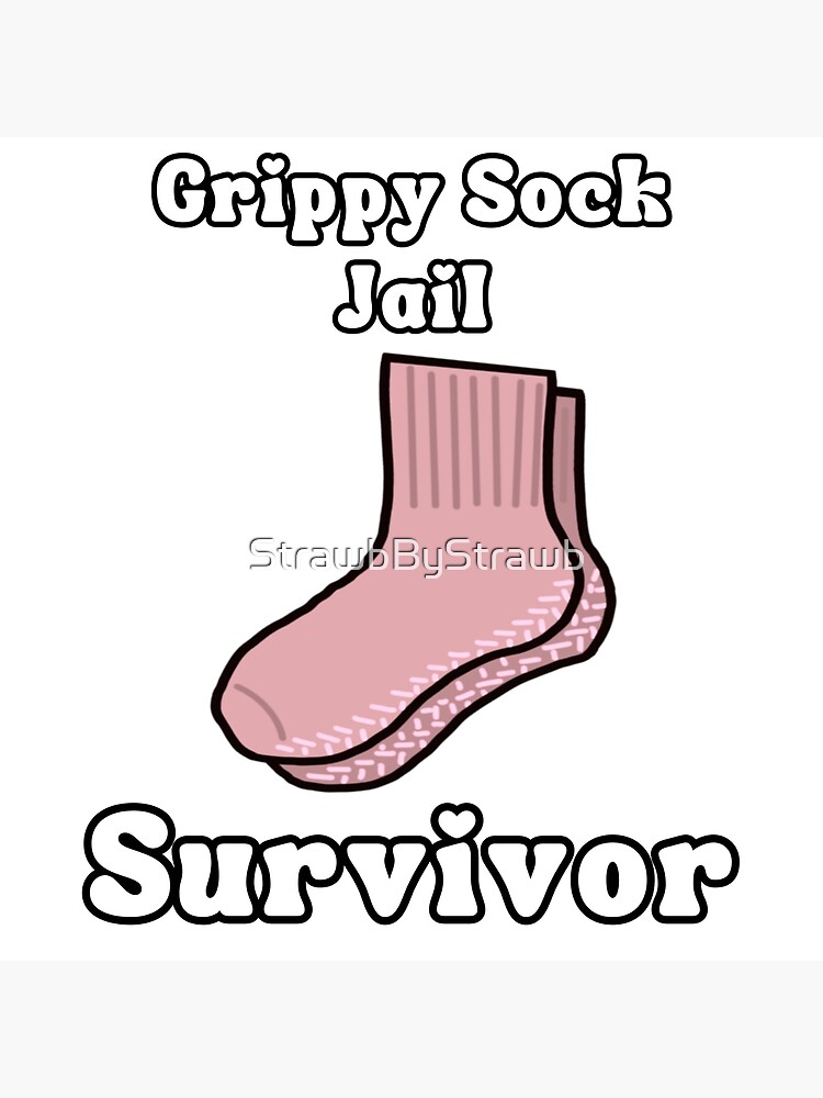 Grippy Sock Jail Art Board Print for Sale by emma-michal