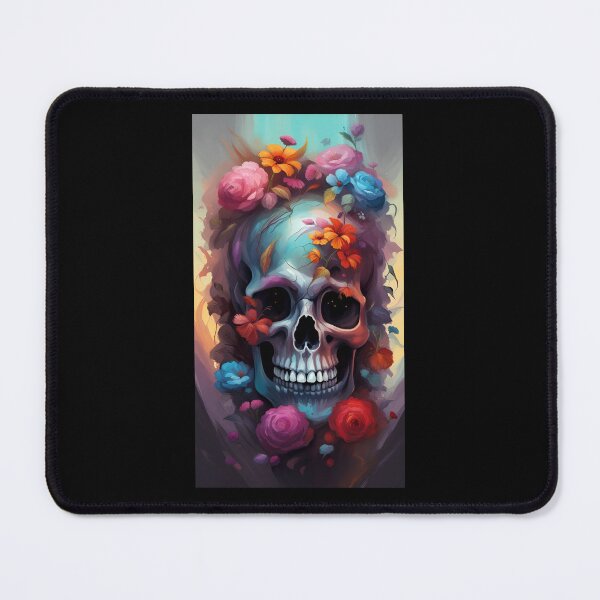 Item preview, Skull and Flowers designed and sold by j-tippens-art.