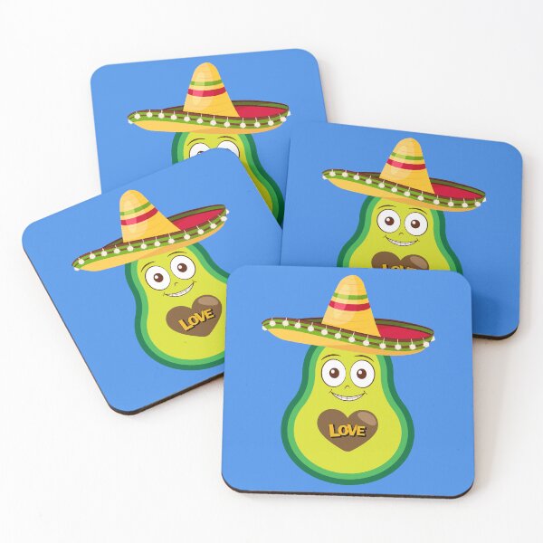 Artikelvorschau, Avocado mit Sombrero entworfen und verkauft von TheCatmeow2000.