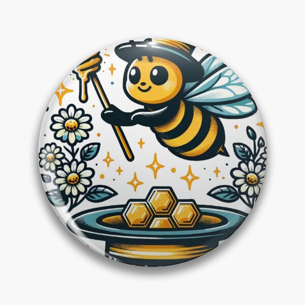 Item preview, Vibrant Busy Bee Design - Nature-Inspired Artwork designed and sold by The-Library.