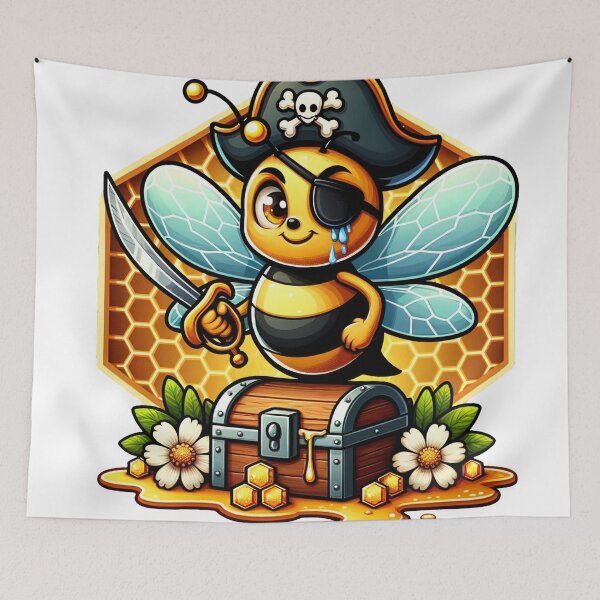Item preview, Vibrant Busy Bee Design - Nature-Inspired Artwork designed and sold by The-Library.