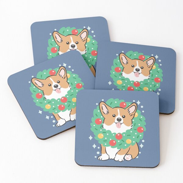 Item preview, Merry Christmas! Red Corgi 2 designed and sold by Lulupainting.