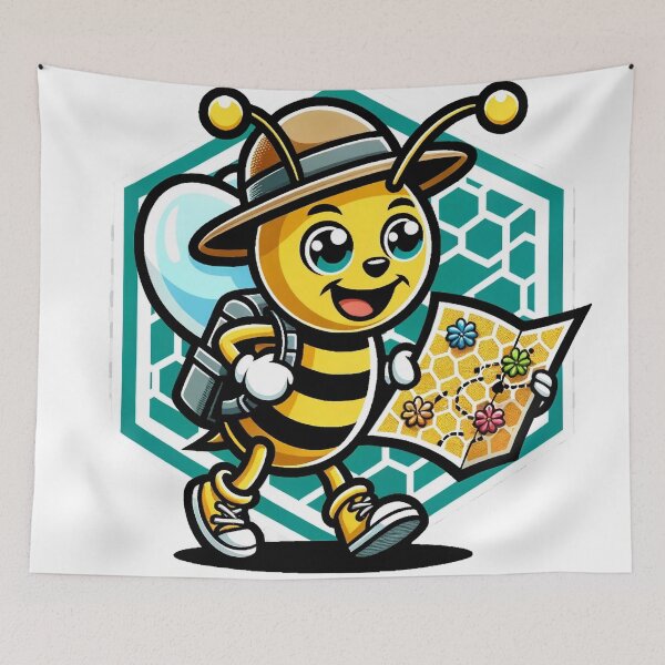 Item preview, Vibrant Busy Bee Design - Nature-Inspired Artwork designed and sold by The-Library.