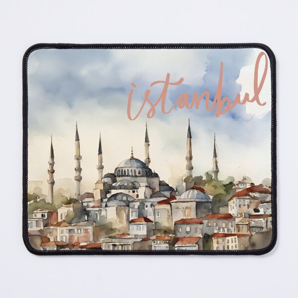 Item preview, Istanbul Landscape Watercolour designed and sold by abcdesigns-au.