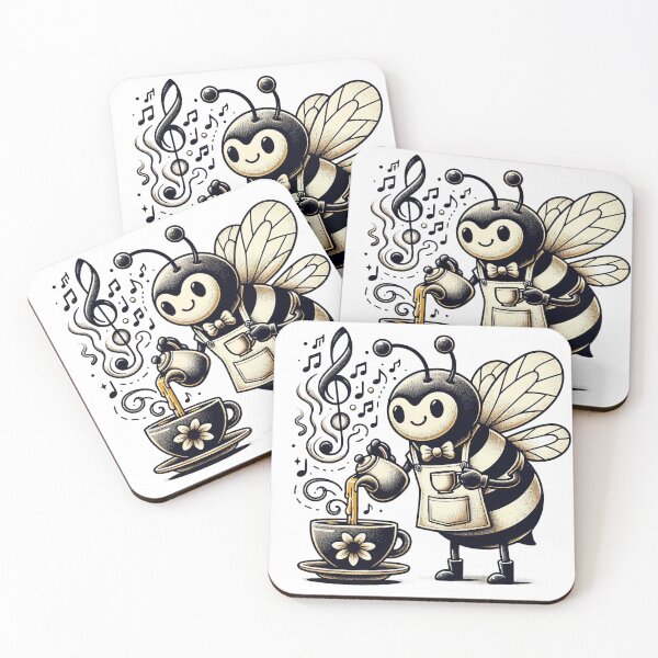 Item preview, Vibrant Busy Bee Design - Nature-Inspired Artwork designed and sold by The-Library.