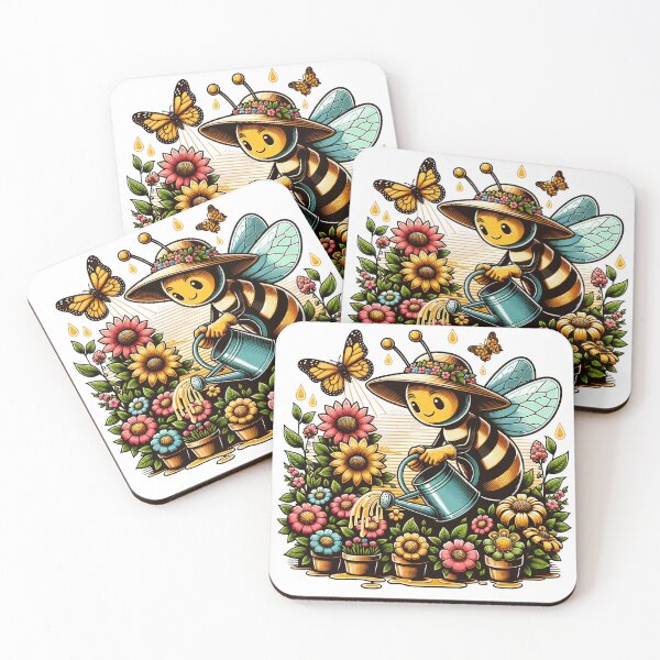 Item preview, Vibrant Busy Bee Design - Nature-Inspired Artwork designed and sold by The-Library.