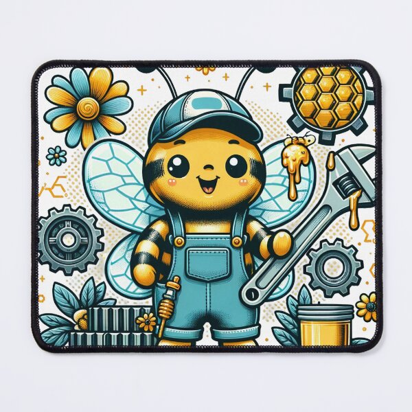 Item preview, Vibrant Busy Bee Design - Nature-Inspired Artwork designed and sold by The-Library.