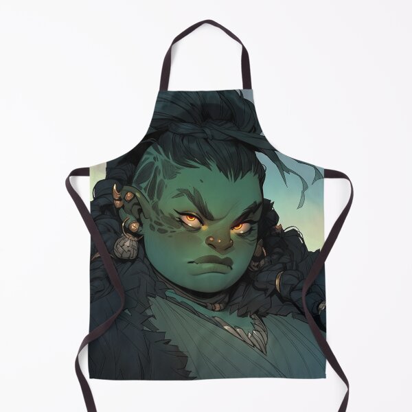 Item preview, Cool Fantasy Orc Barbarian Anime Girl designed and sold by bubblegoth.