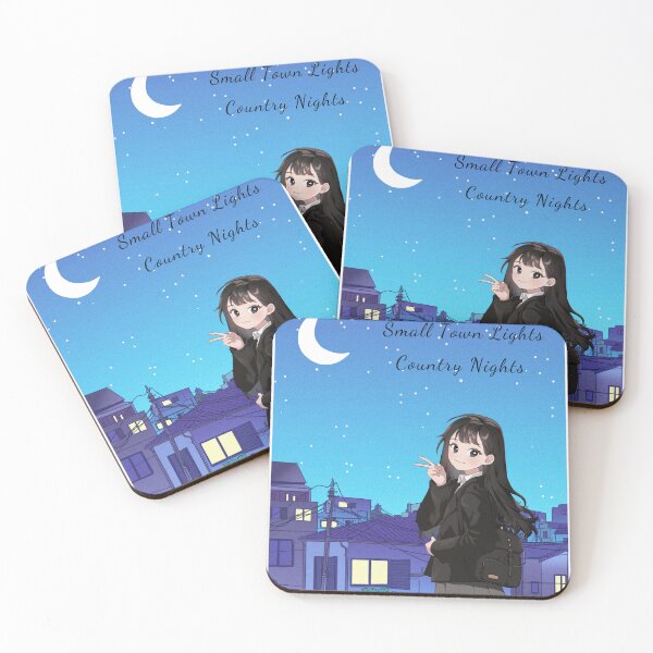 Item preview, Small Town Lights Country Nights Anime  designed and sold by Manishaabc.