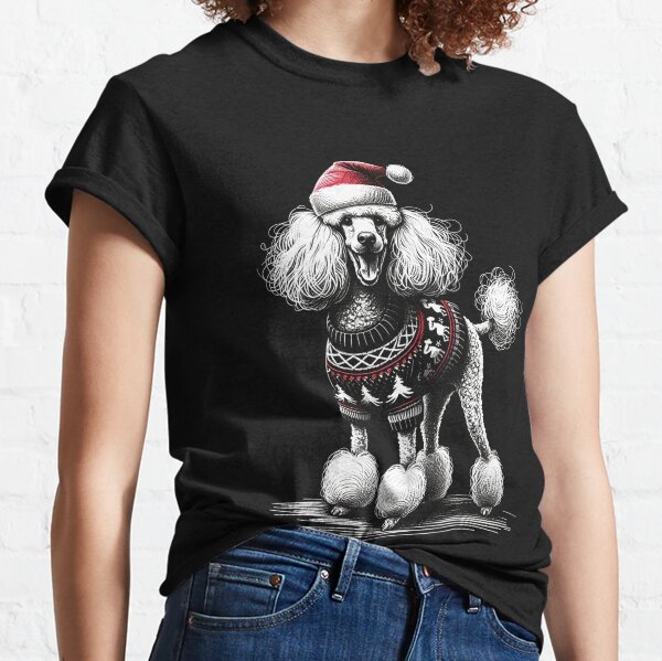 Poodle sales christmas sweater