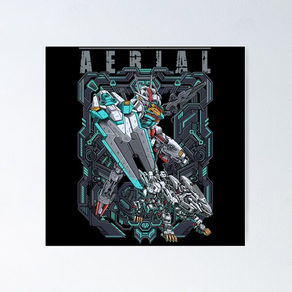 Item preview, Great Aerial Gundam Illustration designed and sold by akmalzone.