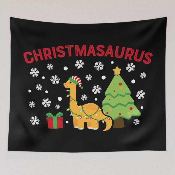 Item preview, Christmasaurus Cute Christmas Funny Dinosaur Tree designed and sold by wingstar.