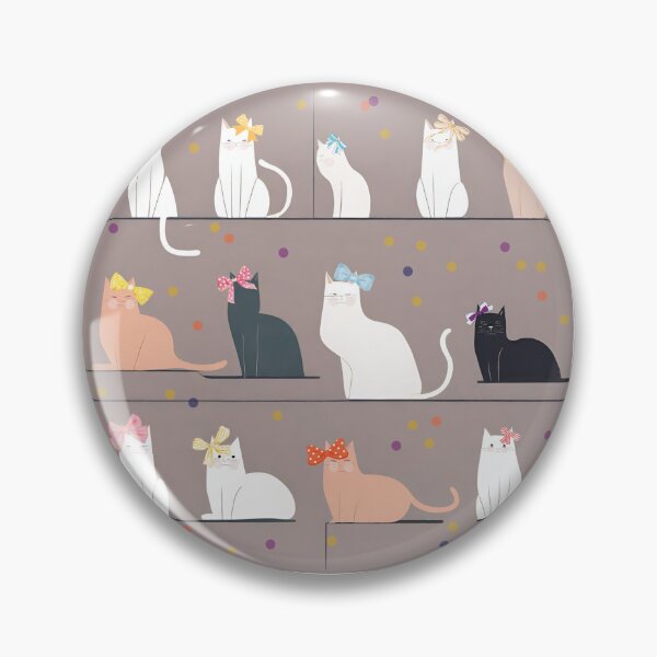Item preview, Group of cats tied with bows designed and sold by K-Kwan.