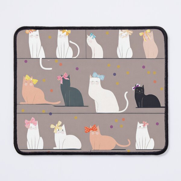 Item preview, Group of cats tied with bows designed and sold by K-Kwan.