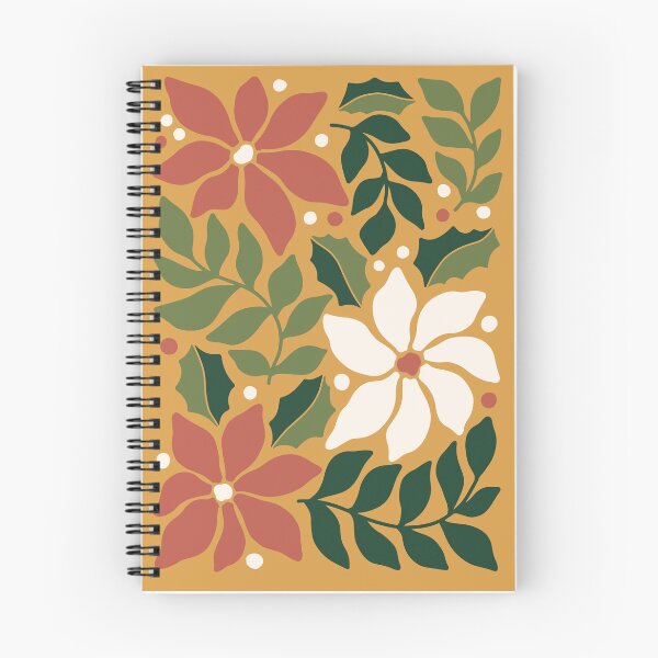 Item preview, Christmas Themed Pattern with Holly and Poinsettias  designed and sold by PrancingPumpkin.