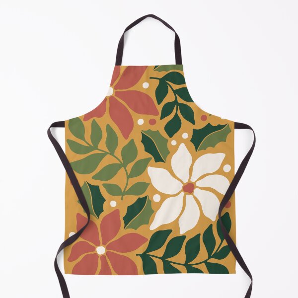 Item preview, Christmas Themed Pattern with Holly and Poinsettias  designed and sold by PrancingPumpkin.