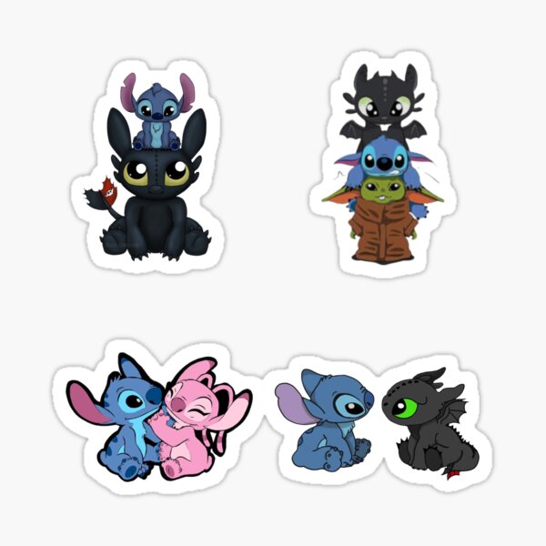 Toothless And Stitch Stickers for Sale