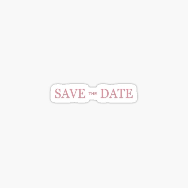 Save the date invitation' Sticker