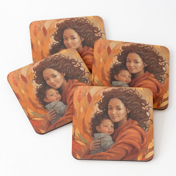 Item preview, Autumn Painting of Woman and Child designed and sold by Samuelsboro.