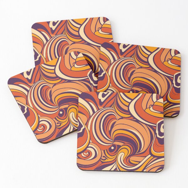 Item preview, Retro Groove Abstract Pattern: Cool '60s & '70s Aesthetic gift idea designed and sold by lemamis.