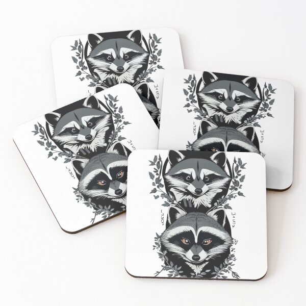 Item preview, Raccoon Serenity: Wild Elegance designed and sold by El Rincón Gatuno .