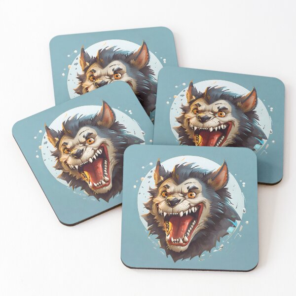 Item preview, : Vector Illustration of a Werewolf Character Head Mid-Transformation designed and sold by Best-Art-32.