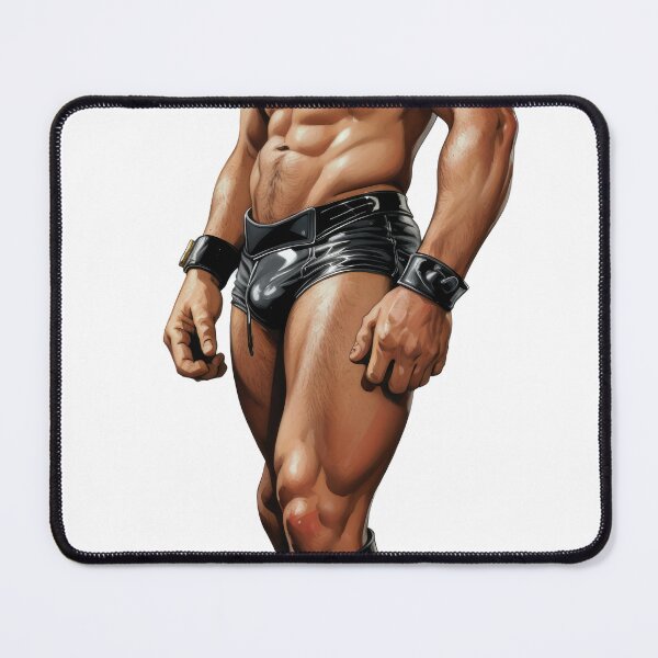 Item preview, Happy in Black Leather designed and sold by ChanningsPinups.
