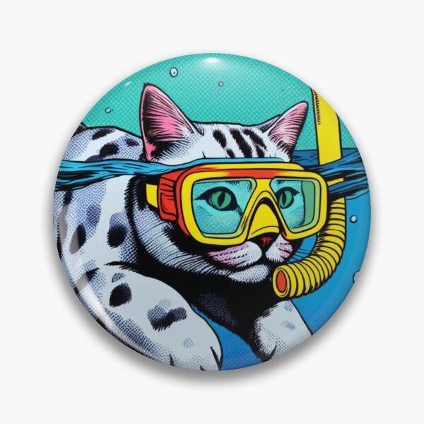 Item preview, swimming cat. designed and sold by growing-mom.
