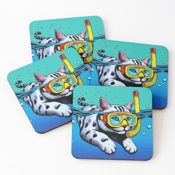 Item preview, swimming cat. designed and sold by growing-mom.