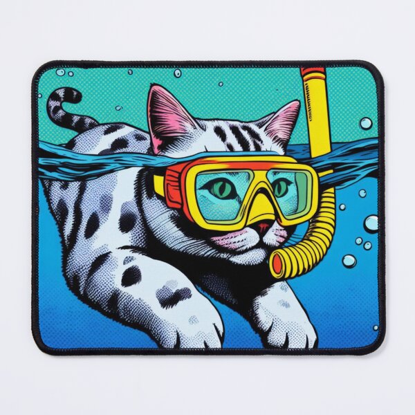 Item preview, swimming cat. designed and sold by growing-mom.
