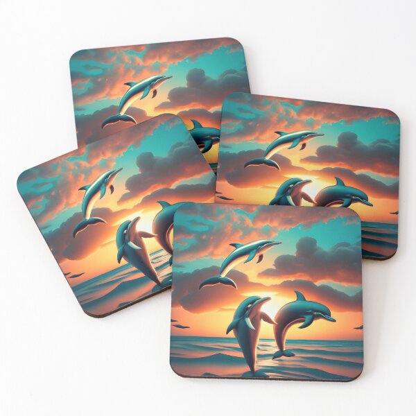 Item preview, Sunset Dolphins designed and sold by Shiwwa.