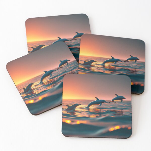 Item preview, Sunset Dolphins designed and sold by Shiwwa.