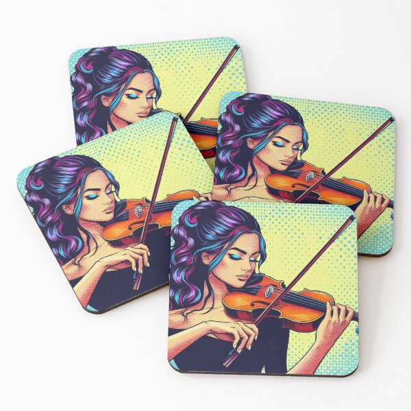Item preview, A girl playing the violin. designed and sold by growing-mom.