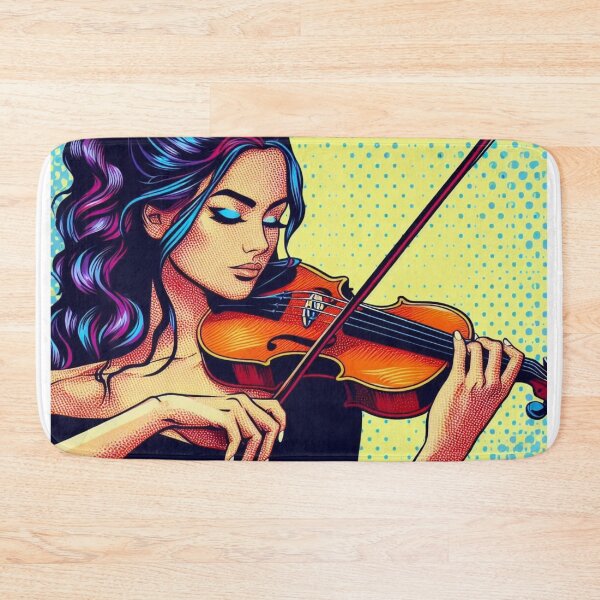 Item preview, A girl playing the violin. designed and sold by growing-mom.