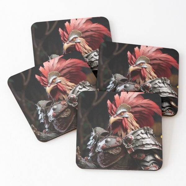 Item preview, Red Feathered Battle Chicken designed and sold by Samuelsboro.