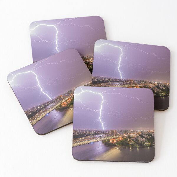 Item preview, Lightning Strike Over The Story Bridge designed and sold by NickVerburgt.