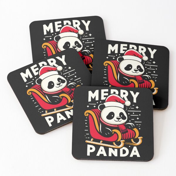 Item preview, Panda Christmas Photo Print - Merry Panda designed and sold by PrintyArts.