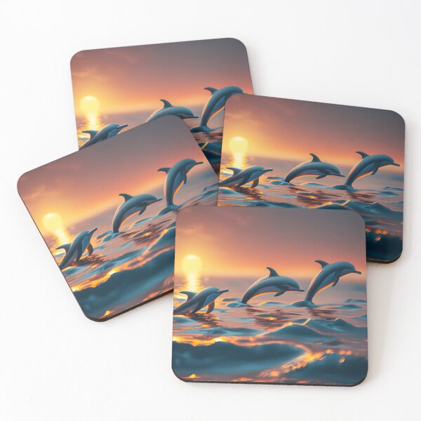 Item preview, Sunset Dolphins designed and sold by Shiwwa.