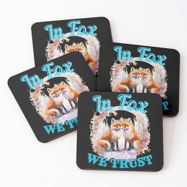 Item preview, In Fox We Trust. snow fox designed and sold by FoxVibes.