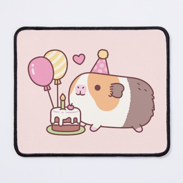 Item preview, Cute Guinea Pig And Birthday Cake designed and sold by rustydoodle.