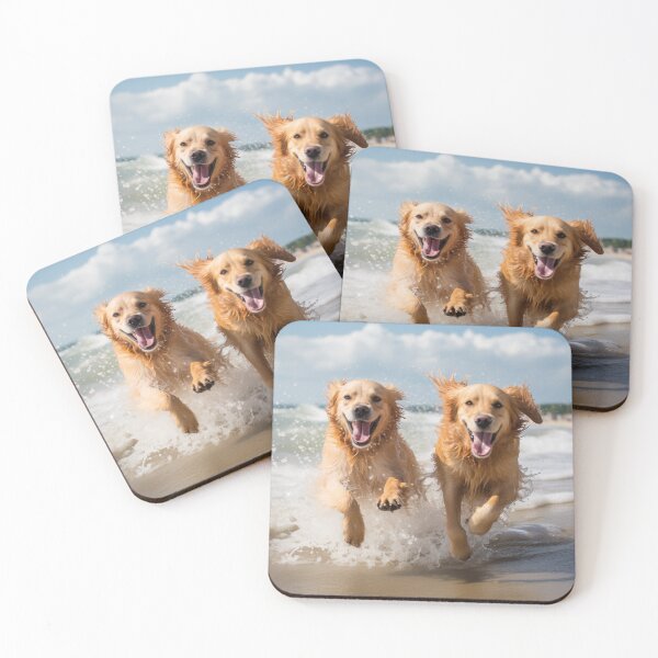 Item preview, Golden Retrievers on the Beach designed and sold by Samuelsboro.