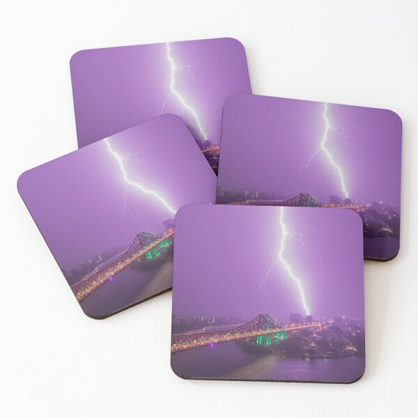 Item preview, Lightning Strike Over Kangaroo Point designed and sold by NickVerburgt.