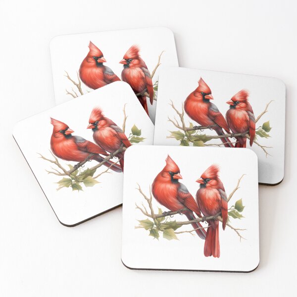 Item preview, Pair of Beautiful Cardinals designed and sold by ANewGlory.