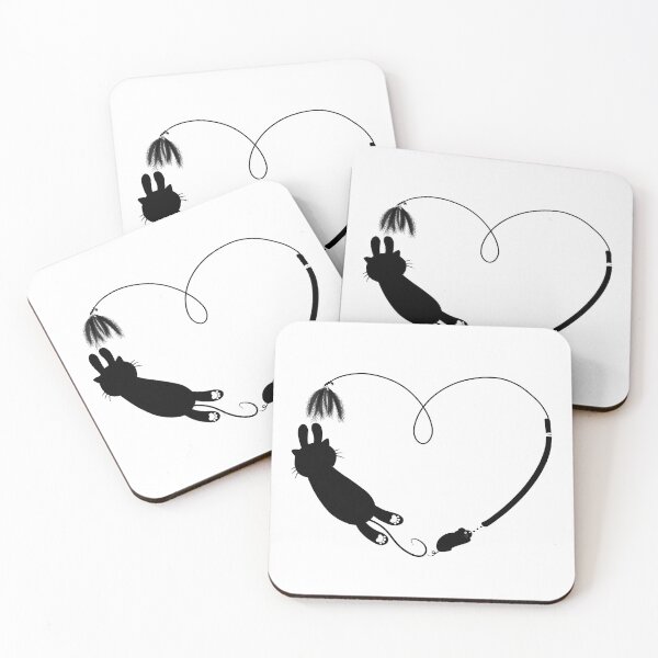 Item preview, Cute black cat with heart designed and sold by TiffyChaa.