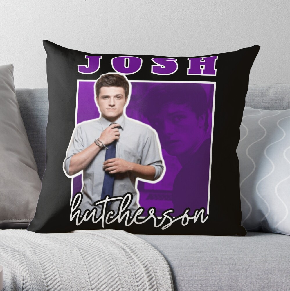 Josh Hutcherson (Black Version) Throw Pillow for Sale by Barry Kyius